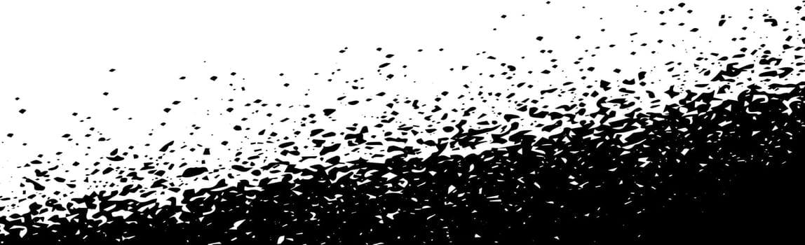 Grunge black and white panoramic background - Vector illustration