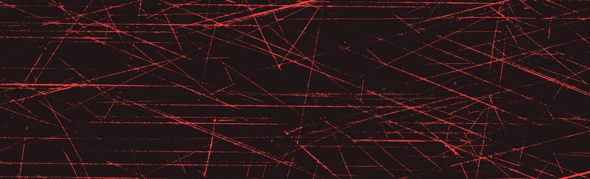 Grunge red lines and dots on a red background - Vector illustration