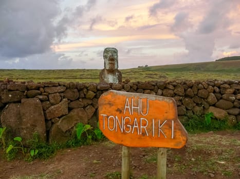 Angaroa, Easter Island, Chile - December 20, 2018: Orongo, the relevance of Easter Island. Orongo, the relevance of Easter Island.