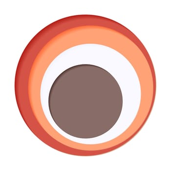 Round palette of four colors on a white background - Vector illustration