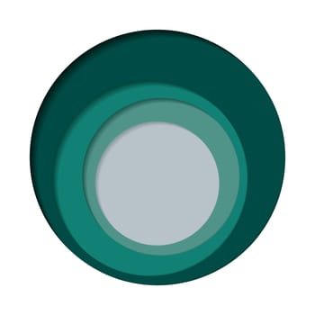 Round palette of four colors on a white background - Vector illustration