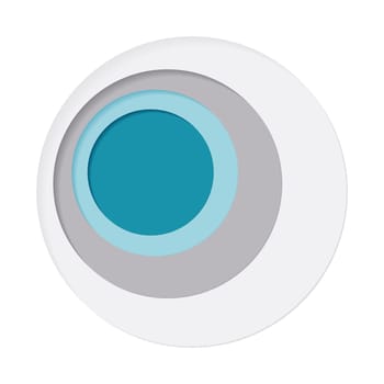 Round palette of four colors on a white background - Vector illustration
