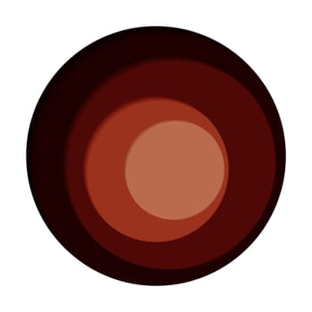 Round palette of four colors on a white background - Vector illustration