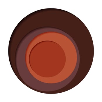 Round palette of four colors on a white background - Vector illustration