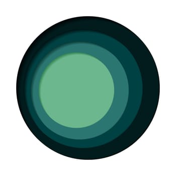 Round palette of four colors on a white background - Vector illustration