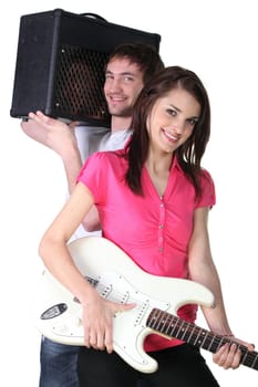 Couple of musicians