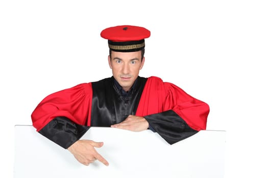 Man in a funny costume