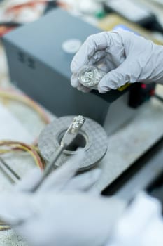 utensils and laboratory work, working with samples