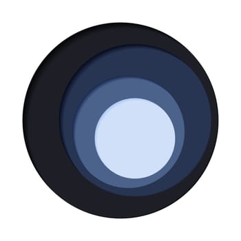 Round palette of four colors on a white background - Vector illustration