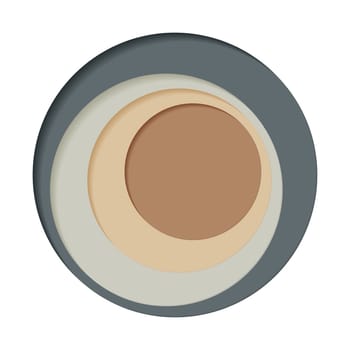 Round palette of four colors on a white background - Vector illustration