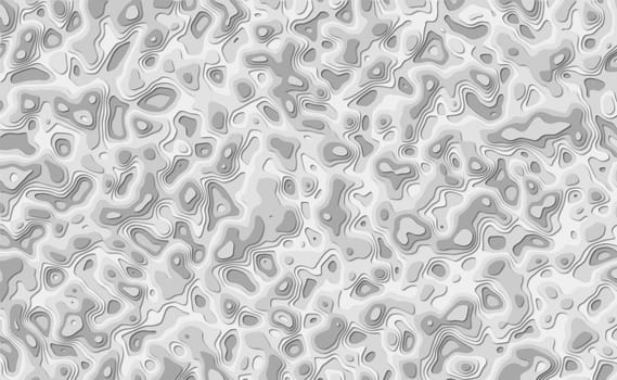 Banner with Abstract Background and Shapes with Paper Cut Patterns - Illustration