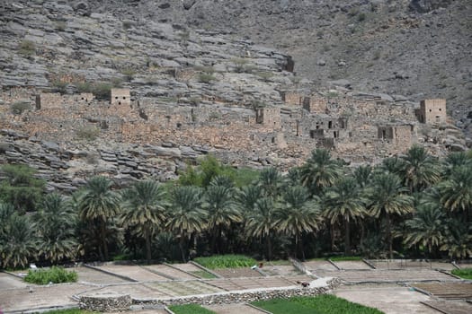 To the northwest of Al Hamra in Oman lies the abandoned village of Ghul or Wadi Ghul.