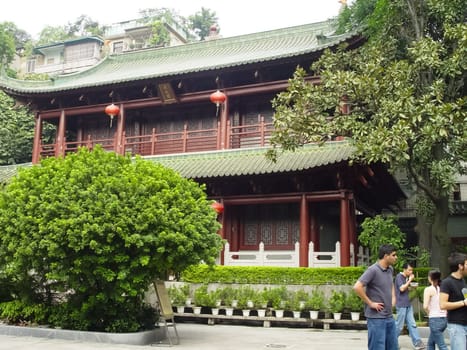 Hong Kong, China - June 24, 2019: Architecture of Hong Kong. Hong Kong's buildings and attractions.