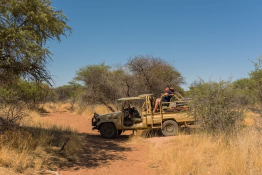 game drive on a guest farm in Namibia