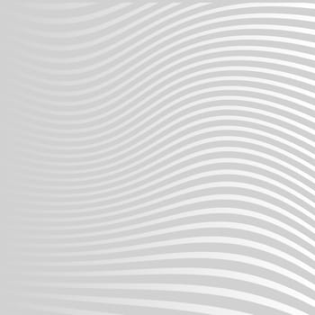 White vector panoramic background with wavy lines and shadows - illustration