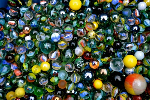 Glass balls, background texture of glass balls.