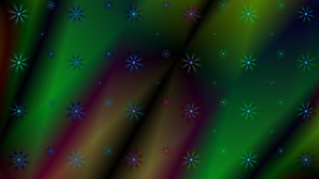 Gradient color abstract light background with glittery colored shiny bokeh stars. Sparkling glittered particles on colored background for placard, banner and greeting cards.