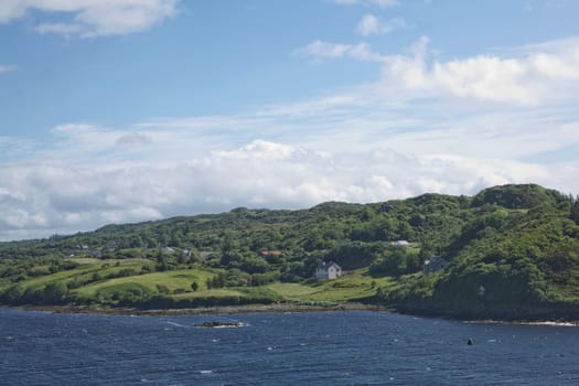 Beautiful landscape and rock formations along the irish coastline near Killybegs, County Donegal in Ireland.