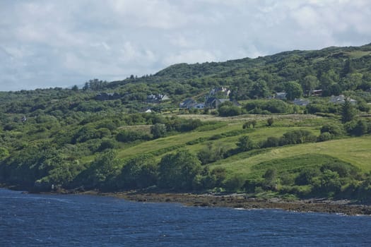 Beautiful landscape and rock formations along the irish coastline near Killybegs, County Donegal in Ireland.