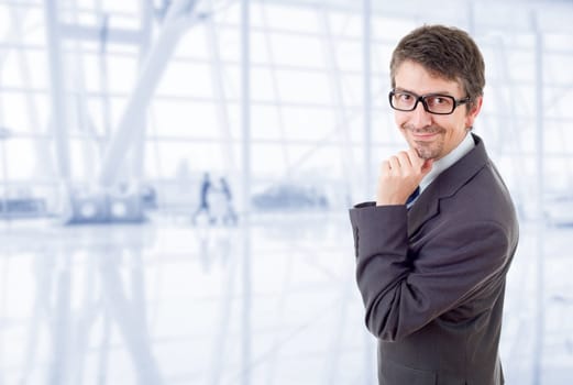 young business man portrait at the office