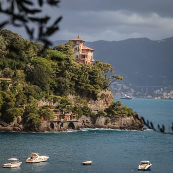 Italian Riviera coast near the village of Portofino