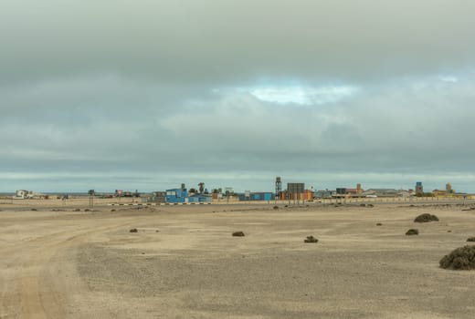 View of the holiday resort Wlotzkasbaken in the north of Swakopmund, Namibia