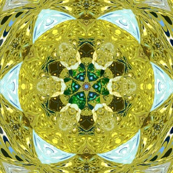 Abstract sunny mandala. Decorative summer arabesque tile