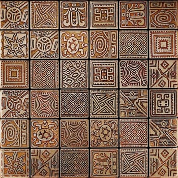 The background is the texture of the tile. The pattern and texture of the tile is construction.