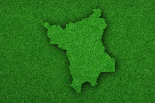 Map of Roraima on green felt