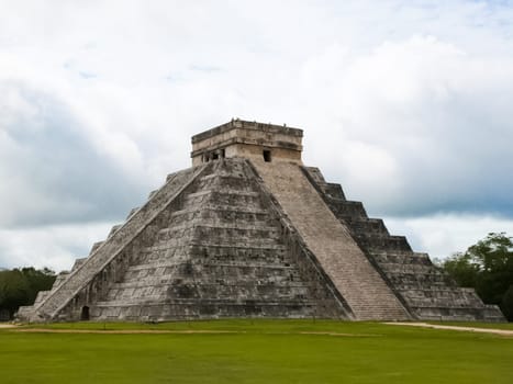 Aztec pyramid in Mexico. The Mayan civilization.