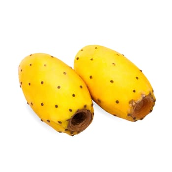 Isolated prickly pears with shadow for packaging and advertisement. Full depth of field. Clip art image for package design.