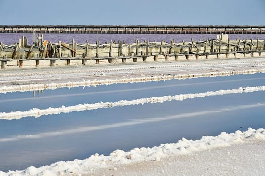 Deposit of table salt. Salt extraction. Deposit of table salt. Salt extraction.