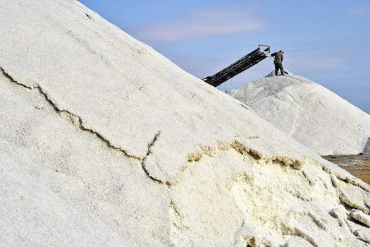 Deposit of table salt. Salt extraction. Deposit of table salt. Salt extraction.