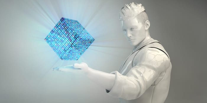 Global Technology Network As A Futuristic Abstract Background
