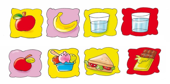 objects things with toys,fruit,animated,numbers and letters,sweets with sweets,children,landscapes,animals,illustrations,kids