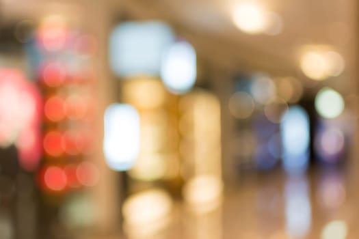 Abstract background of shopping mall, shallow depth of focus.