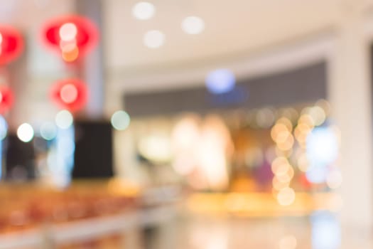 Abstract background of shopping mall, shallow depth of focus.