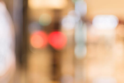 Abstract background of shopping mall, shallow depth of focus.