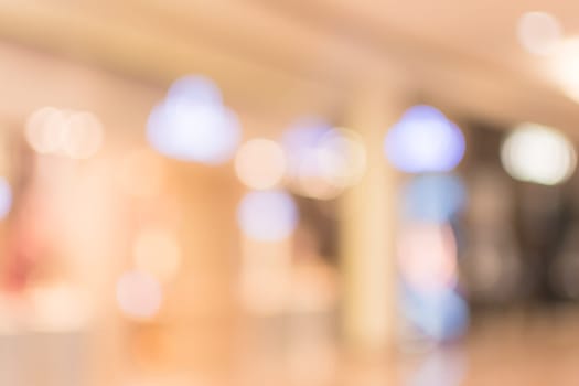 Abstract background of shopping mall, shallow depth of focus.
