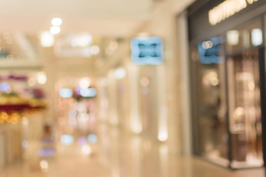 Abstract background of shopping mall, shallow depth of focus.