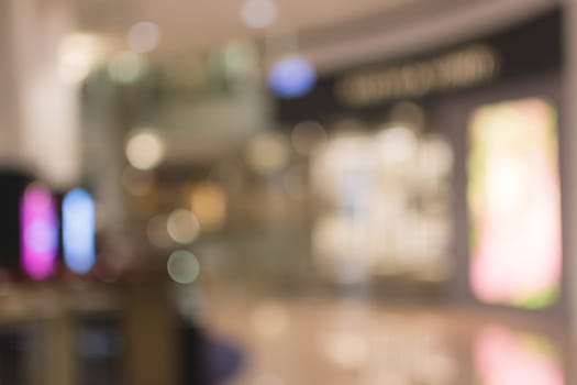 Abstract background of shopping mall, shallow depth of focus.