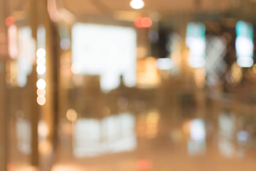 Abstract background of shopping mall, shallow depth of focus.