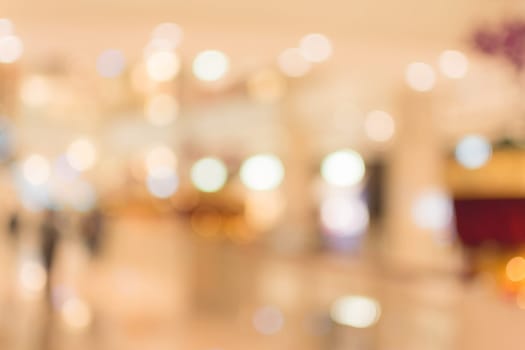 Abstract background of shopping mall, shallow depth of focus.