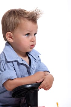 Little boy playing