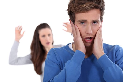 a couple having a dispute