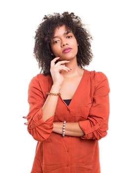 Studio shot of a beautiful african woman