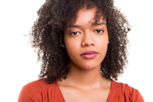 Studio shot of a beautiful african woman