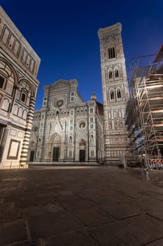 Florence Cathedral Santa Maria del Fiore sunrise view, Tuscany - Italy