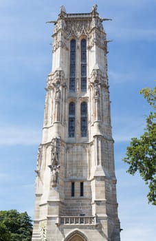 The famous Saint Jacques Tower in Paris