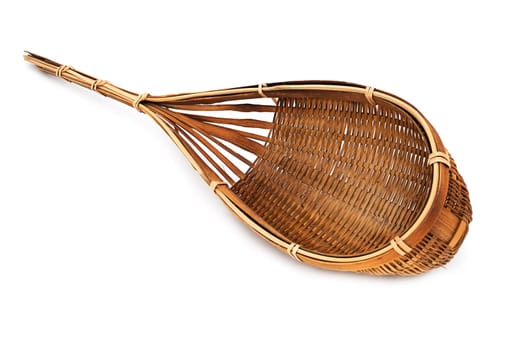Ladle Braided, close up and studio shot of kitchen utensil on white background